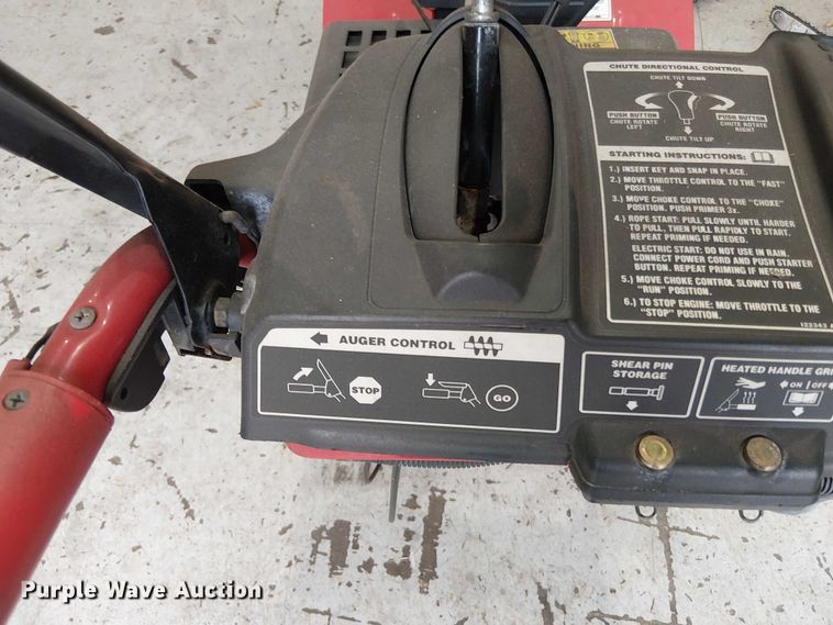 image for item EV5261 Troy bilt Storm 2840 snow blower