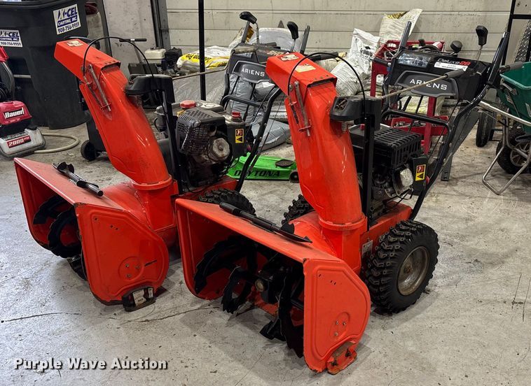 image for item EV5262 (2) Ariens Deluxe 28 snow blowers