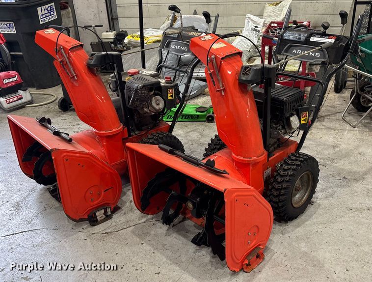 image for item EV5262 (2) Ariens Deluxe 28 snow blowers