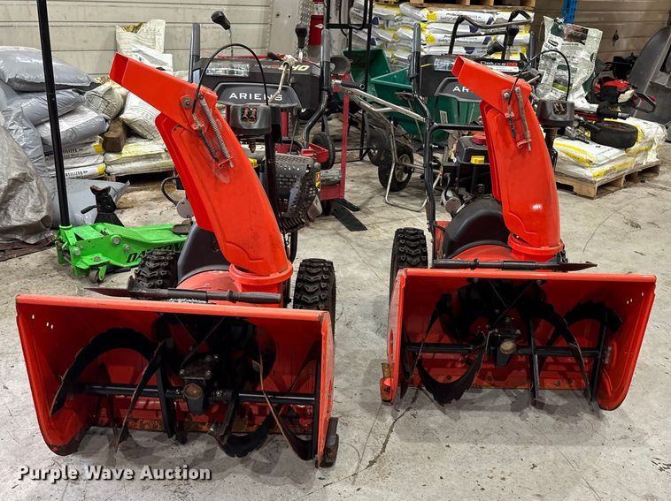 image for item EV5262 (2) Ariens Deluxe 28 snow blowers