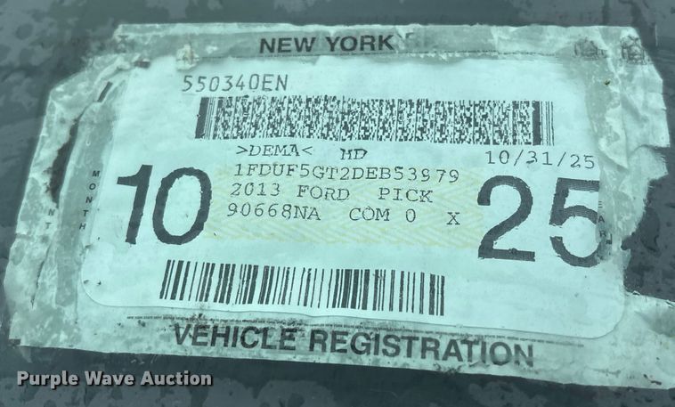 image for item EV5274 2013 Ford F550 dump truck