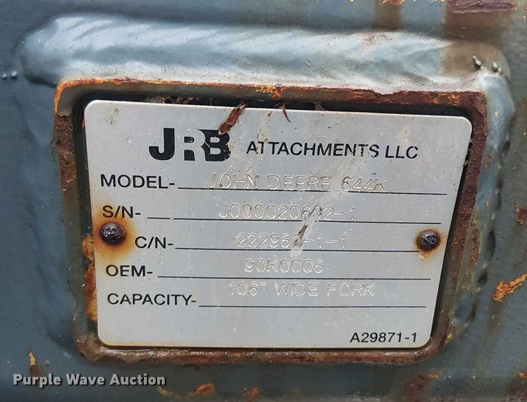 image for item EV5277 2012 John Deere 644K wheel loader