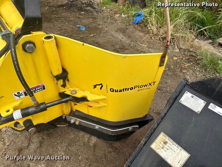 image for item EV5282 Quattro Plow XT QPXT-126 skid steer snow pusher