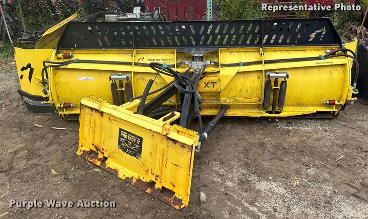 image for item EV5282 Quattro Plow XT QPXT-126 skid steer snow pusher