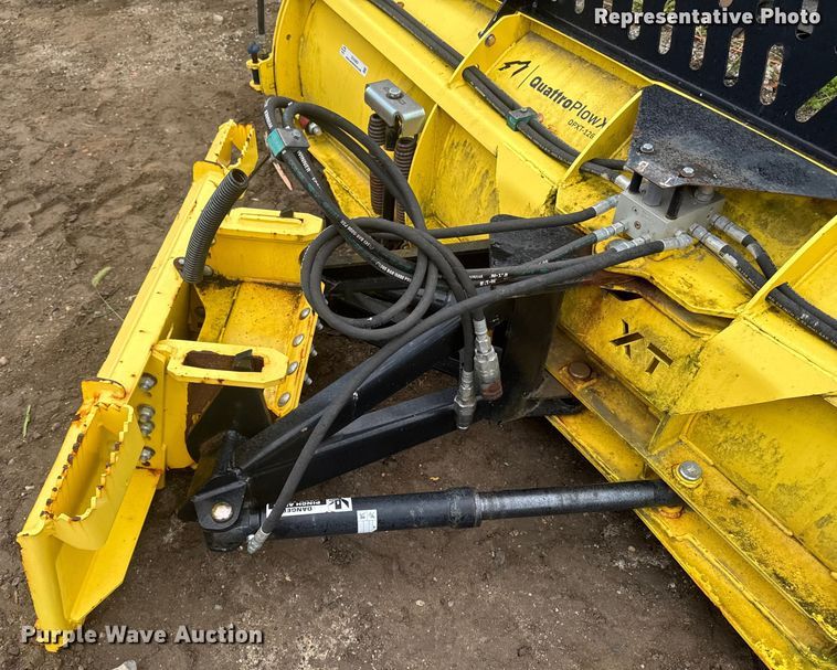 image for item EV5282 Quattro Plow XT QPXT-126 skid steer snow pusher