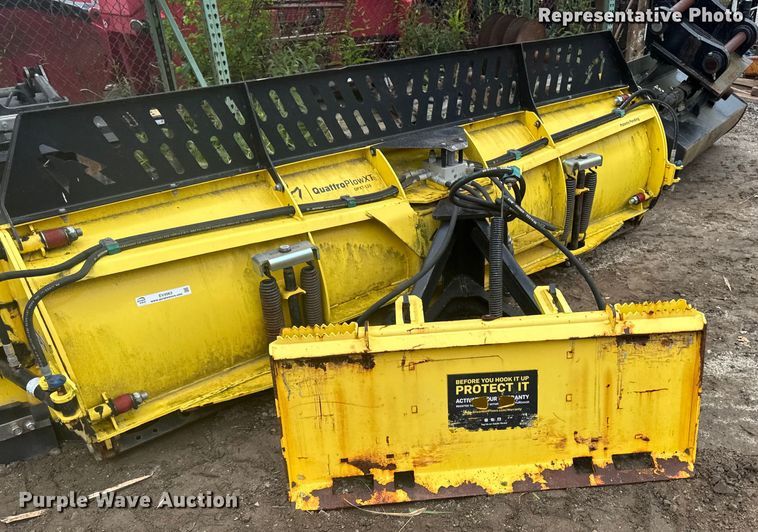 image for item EV5282 Quattro Plow XT QPXT-126 skid steer snow pusher
