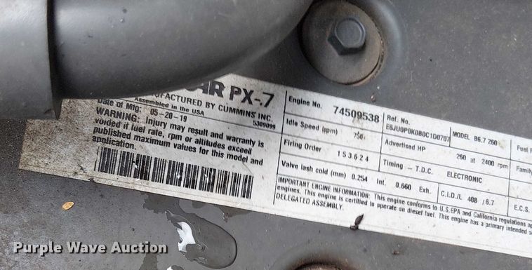 image for item EV5285 2020 Kenworth T370 hook lift truck