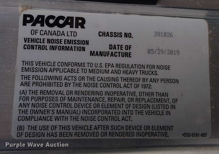 image for item EV5285 2020 Kenworth T370 hook lift truck