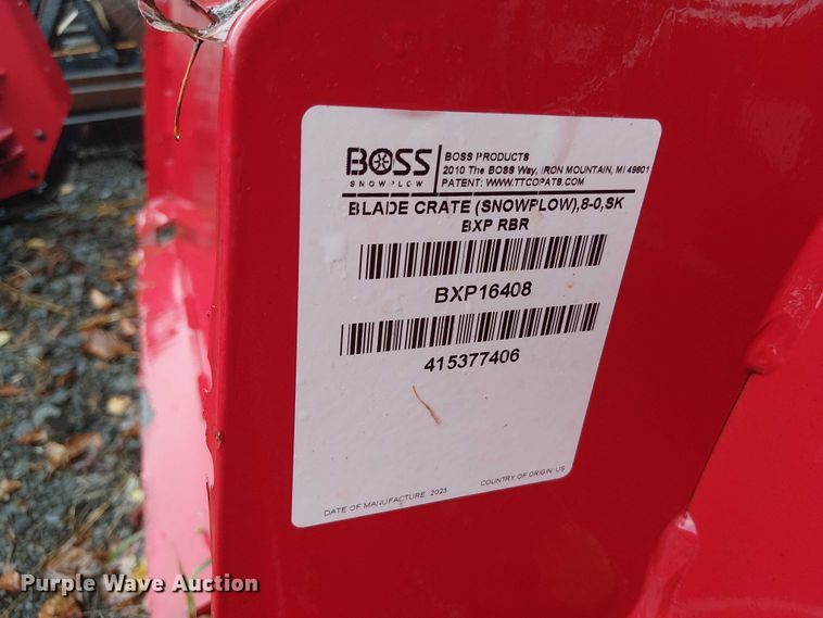 image for item EV5290 Boss skid steer snow pusher