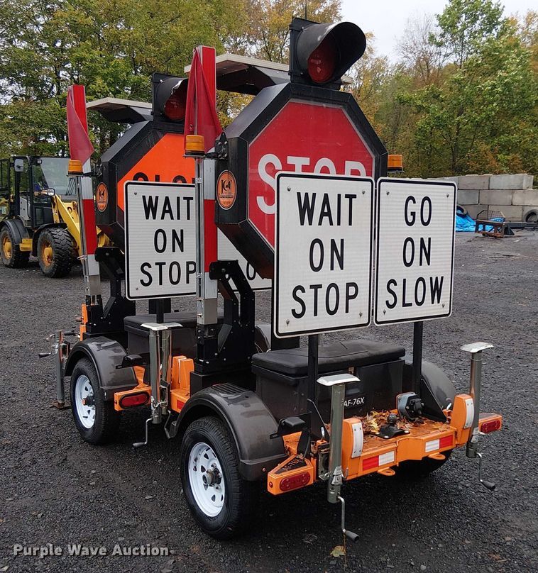 image for item EV5323 (2) Safety Technologies Inc. AF-76X auto flagger trailers