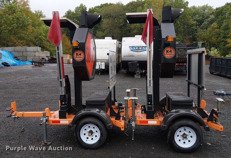 image for item EV5323 (2) Safety Technologies Inc. AF-76X auto flagger trailers