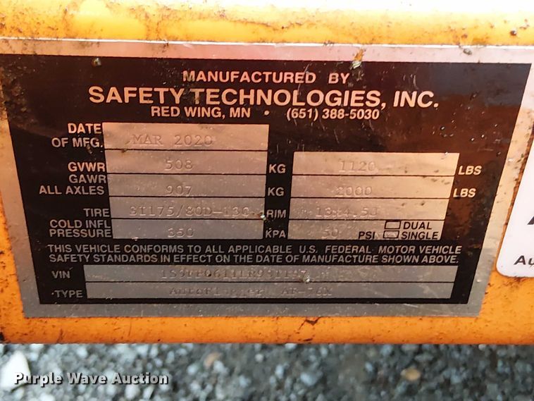 image for item EV5323 (2) Safety Technologies Inc. AF-76X auto flagger trailers