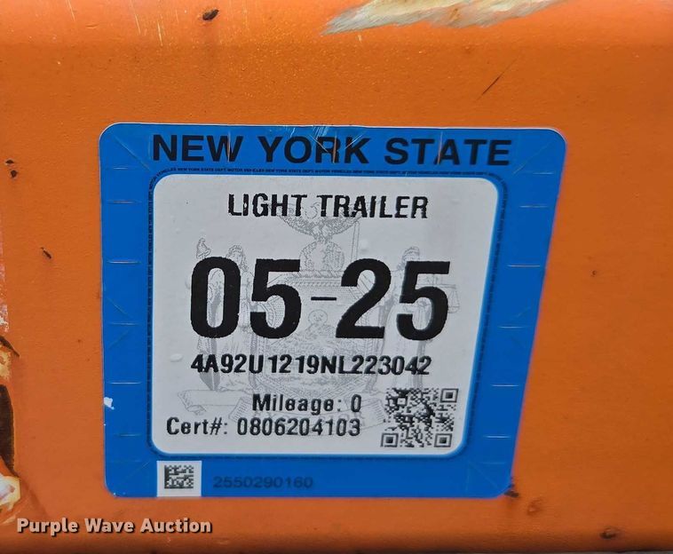 image for item EV5333 2022 All American Utilities reel trailer 