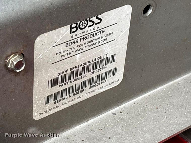 image for item EV5338 2022 Boss Snowrator snow pusher