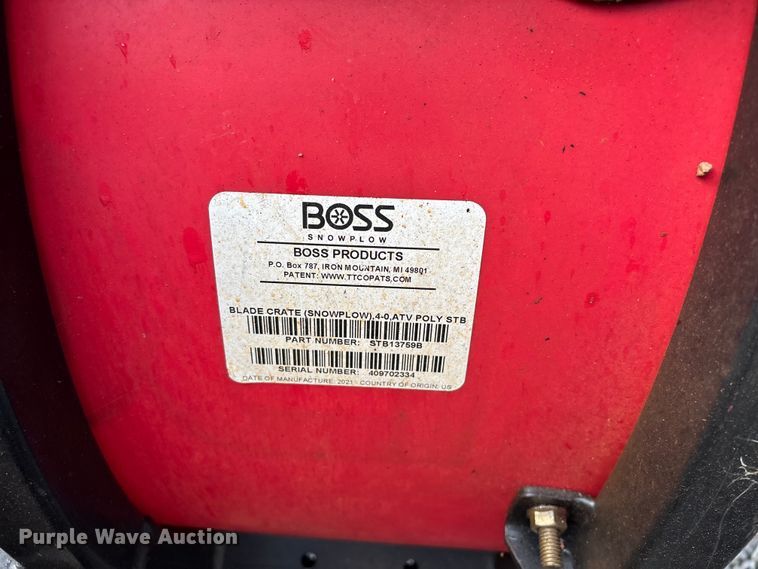 image for item EV5338 2022 Boss Snowrator snow pusher