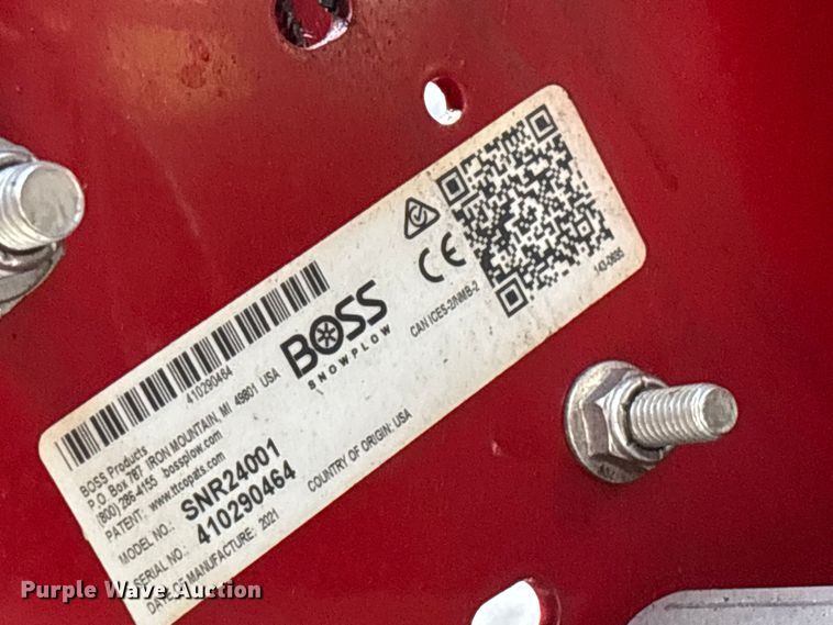 image for item EV5338 2022 Boss Snowrator snow pusher