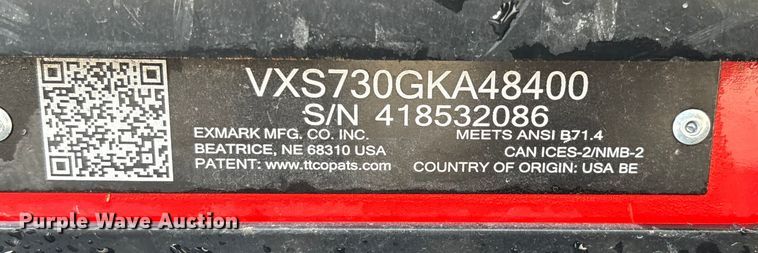 image for item EV5342 Exmark Vertex ZTR lawn mower