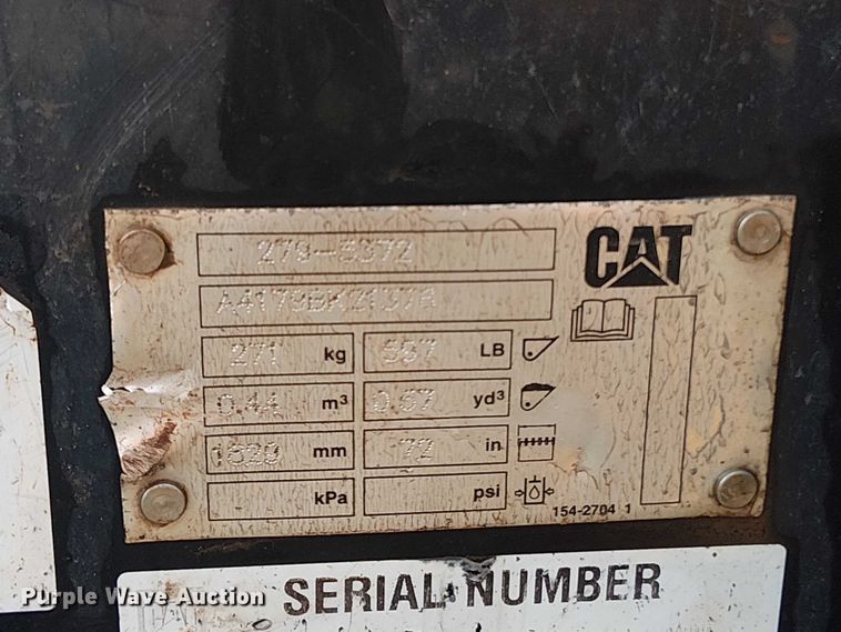 image for item EV5343 2018 Caterpillar 262D skid steer loader