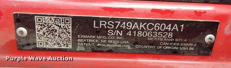 image for item EV5344 EXmark Lazer Z ZTR lawn mower