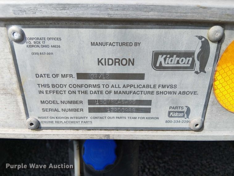 image for item EV5354 2012 Isuzu Nqr/nrr refrigerated delivery truck