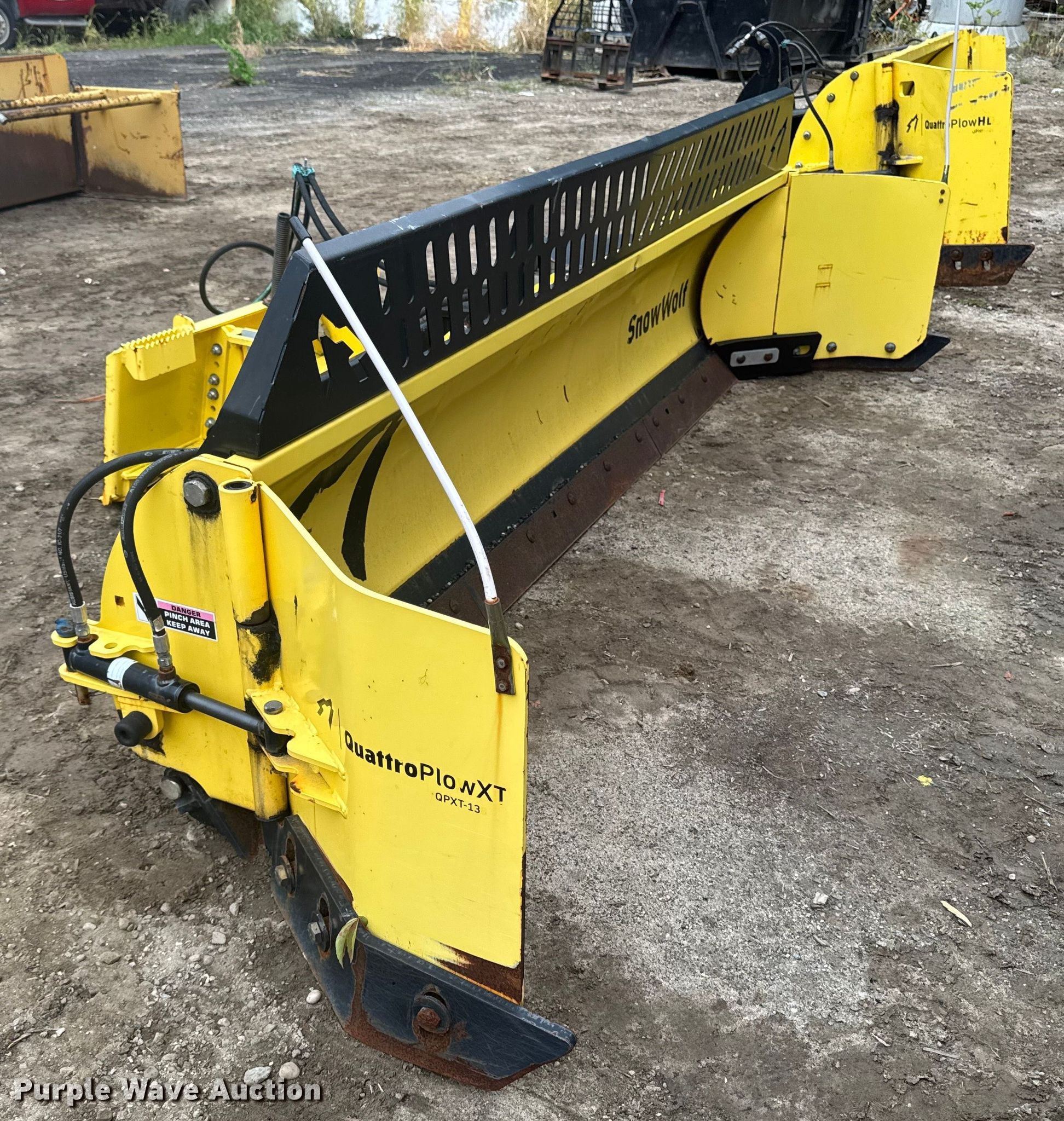 Snow wolf Quatro plow XT QPTX-13 skid steer snow pusher in Yaphank