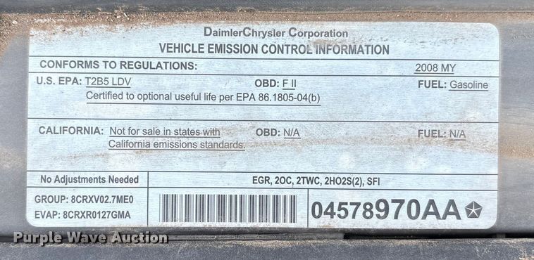 image for item DO1232 2008 Dodge Charger Police 