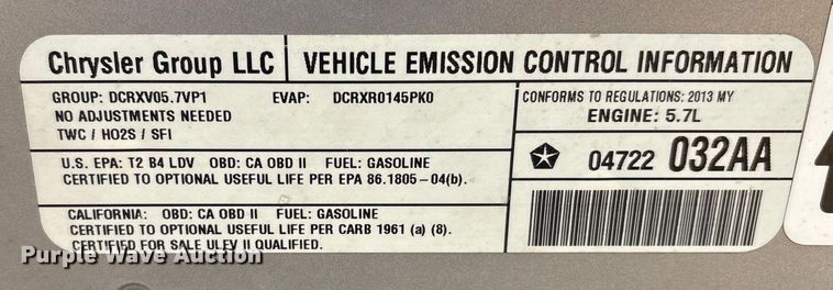 image for item DO1233 2013 Dodge Charger Police 