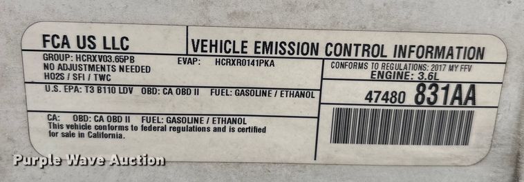 image for item DO1238 2017 Dodge Charger Police 