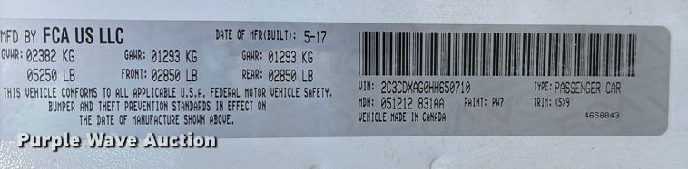 image for item DO1238 2017 Dodge Charger Police 