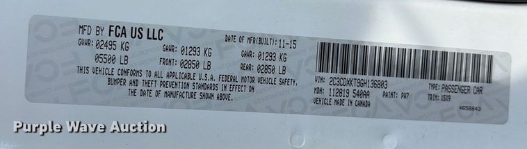 image for item DO1244 2016 Dodge Charger Police 