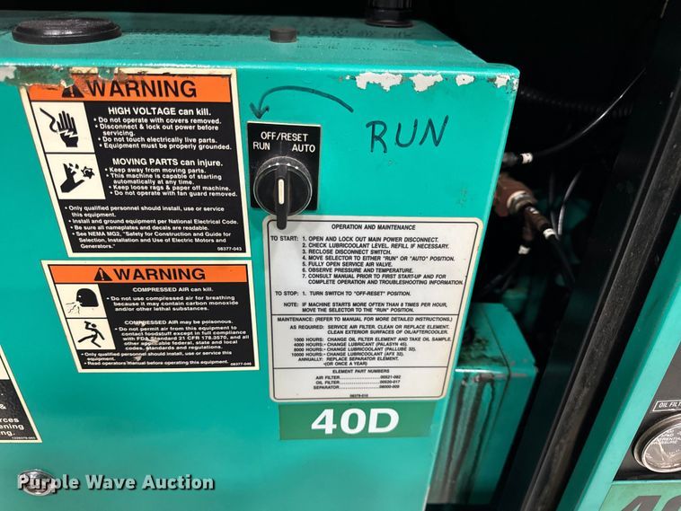 image for item DO2304 Sullivan Palatek 40DS-TE Air Compressor