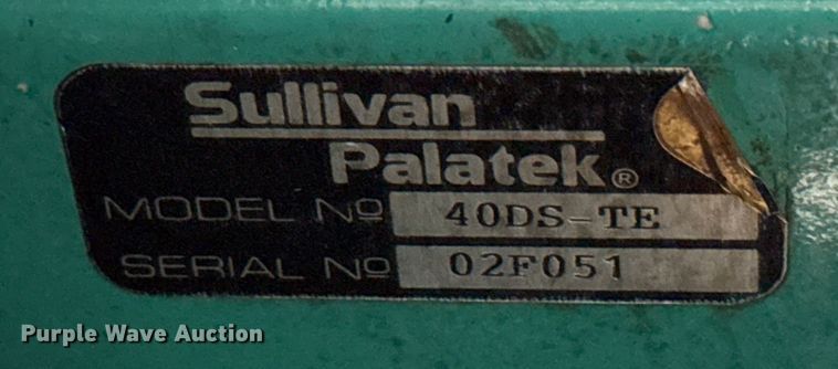 image for item DO2304 Sullivan Palatek 40DS-TE Air Compressor