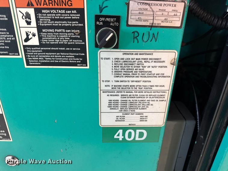 image for item DO2305 Sullivan Palatek 40DS-TE Air Compressor