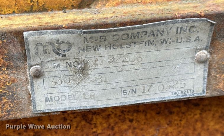 image for item DO2364 MB LB skid steer sweeper