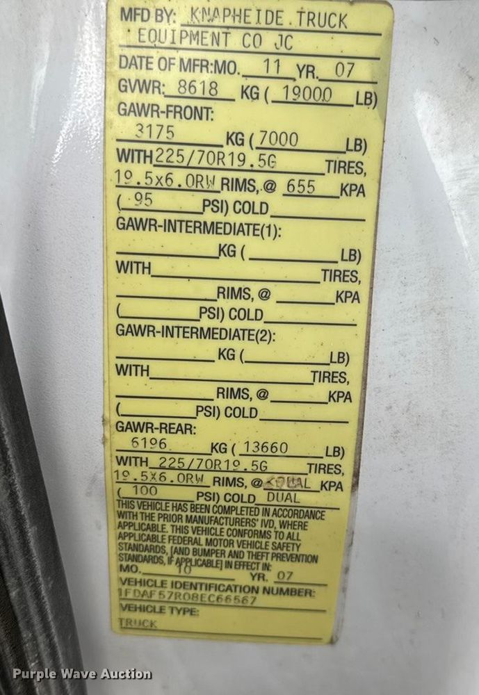 image for item DO2365 2008 Ford F550 dump truck