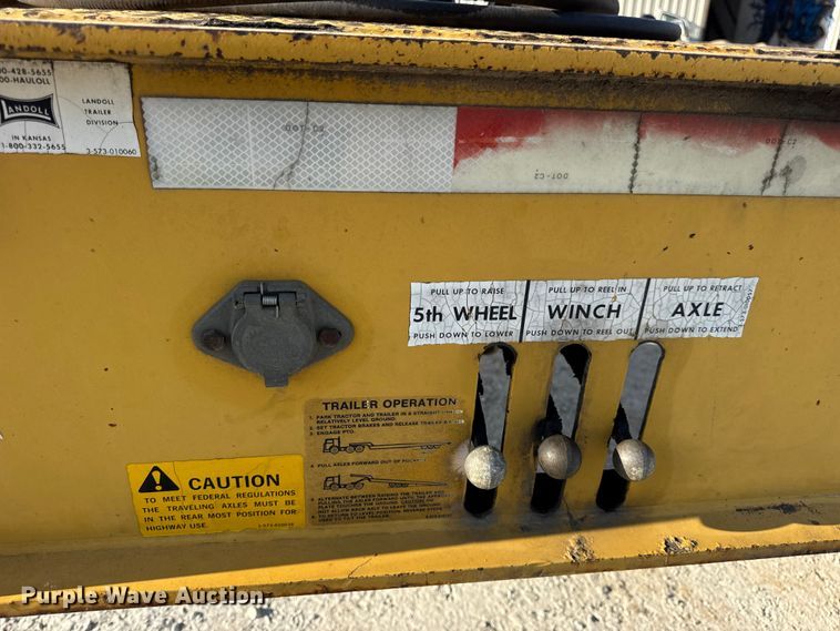 image for item DO2370 1996 Landoll tilt deck equipment trailer