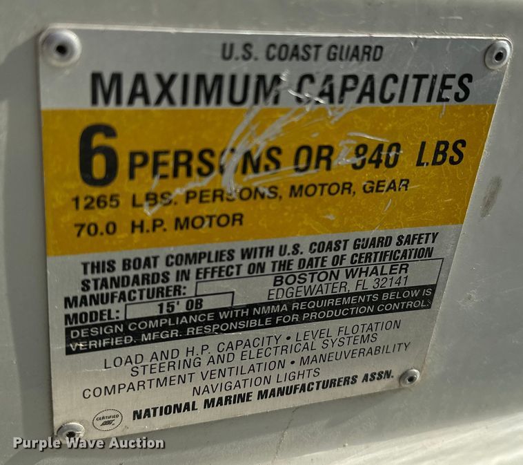 image for item DP8857 Boston Whaler boat