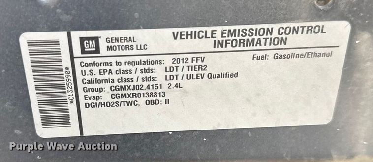 image for item DP8882 2012 Chevrolet Equinox SUV