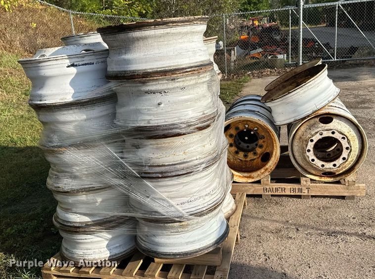 image for item DT6405 Approximately (40) 22.5 truck wheels