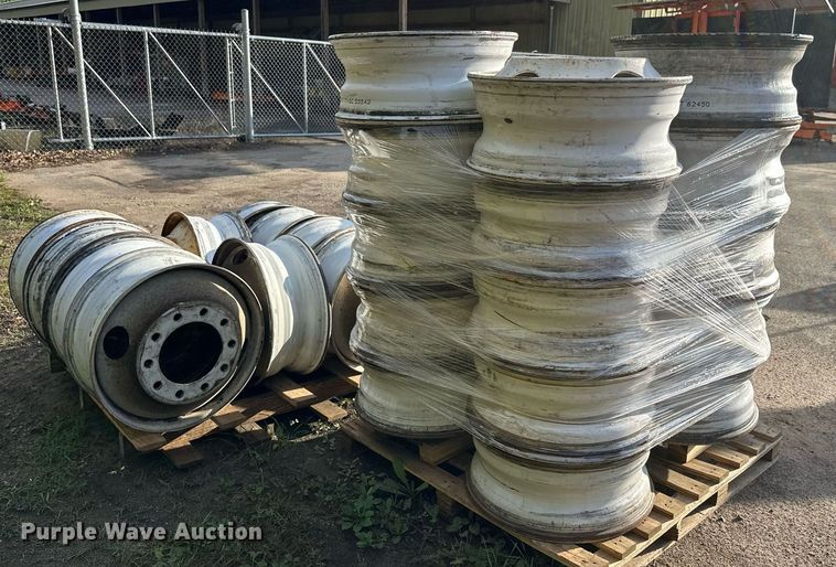 image for item DT6405 Approximately (40) 22.5 truck wheels