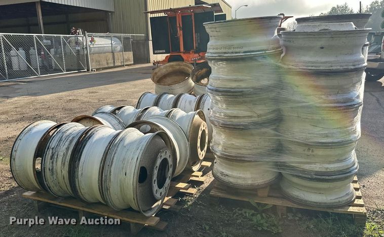 image for item DT6405 Approximately (40) 22.5 truck wheels