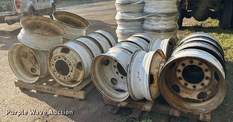 image for item DT6405 Approximately (40) 22.5 truck wheels