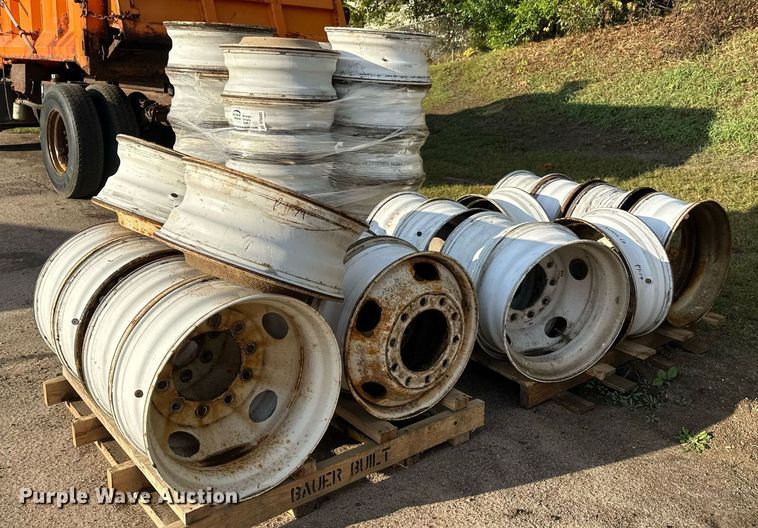 image for item DT6405 Approximately (40) 22.5 truck wheels