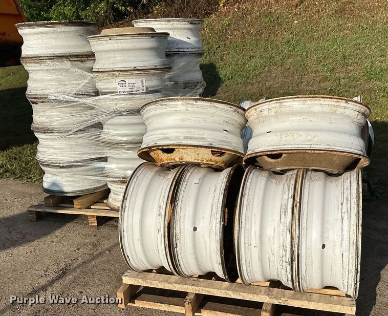 image for item DT6405 Approximately (40) 22.5 truck wheels