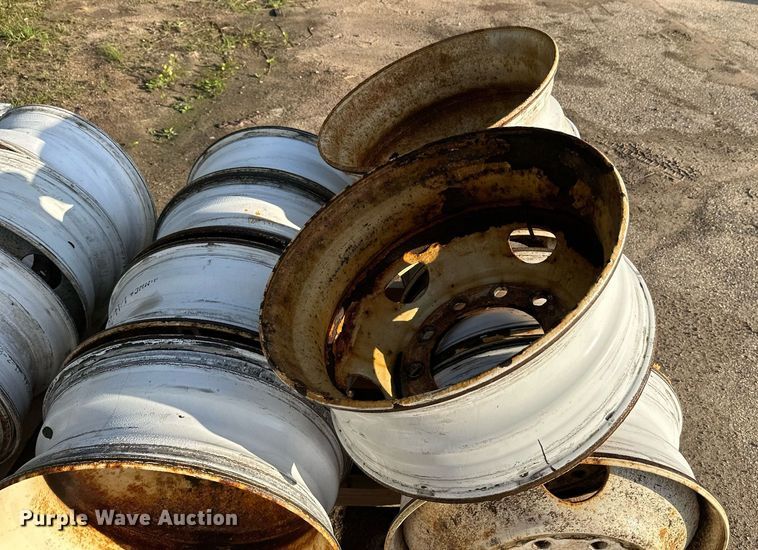 image for item DT6405 Approximately (40) 22.5 truck wheels