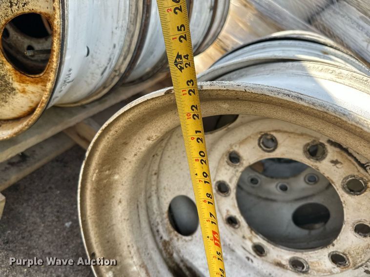 image for item DT6405 Approximately (40) 22.5 truck wheels