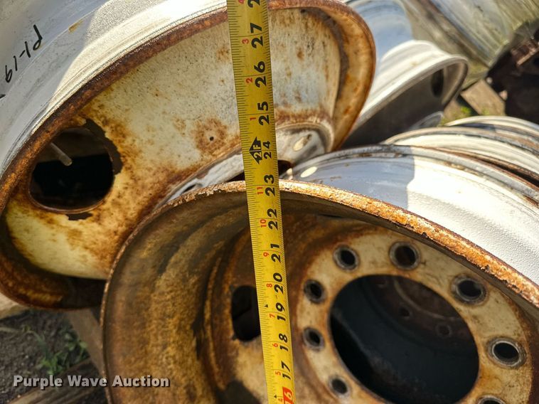 image for item DT6405 Approximately (40) 22.5 truck wheels