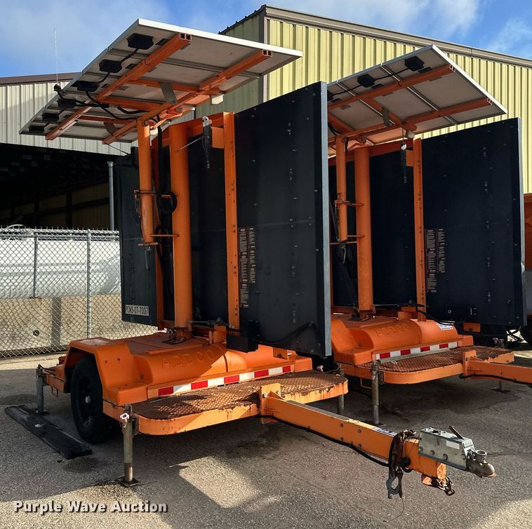 image for item DT6407 (3) Addco message board trailers