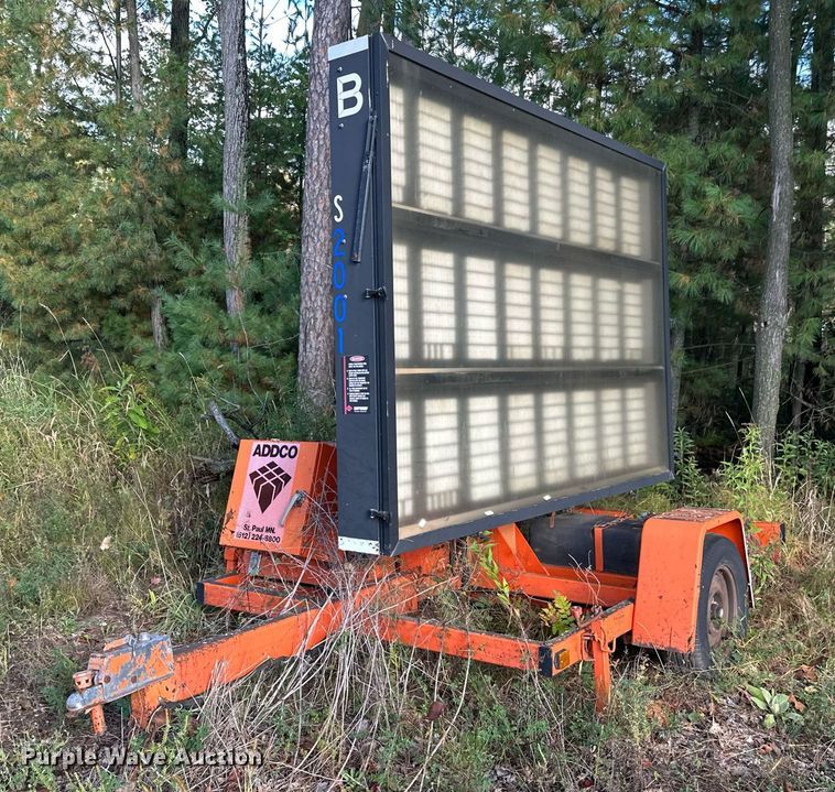 image for item DT6407 (3) Addco message board trailers