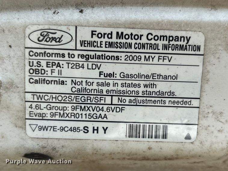 image for item DU1325 2009 Ford Crown Victoria Police Interceptor 